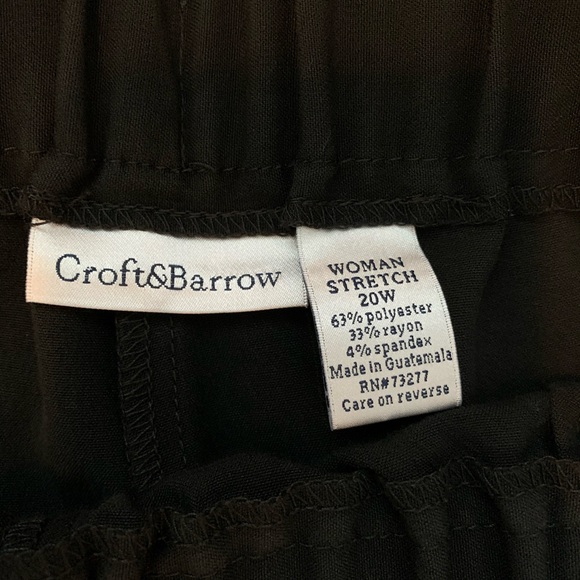 Croft & Barrow Black Dress Slacks - Picture 4 of 4